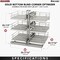 Rev-A-Shelf Steel, Gray, 26.4 in W, 26.5 in H, 20.4 in L, Gray 53PSPE3-15SC-GR - alternate 3